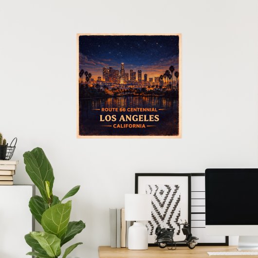 Los Angeles California Centennial ポスター (ホームオフィス)