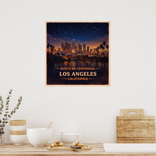 Los Angeles California Centennial ポスター (キッチン)