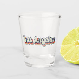 Los Angeles California Chrome City Classic Art ショットグラス