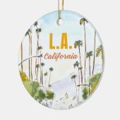Los Angeles California Ornament セラミックオーナメント (左)