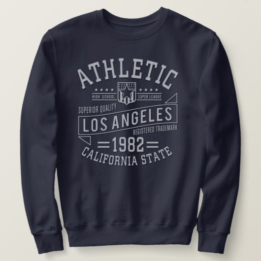 Los Angeles California state college athletic スウェットシャツ (デザイン正面)