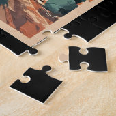 Los Angeles, California vintage illustration, ジグソーパズル (側面)