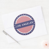 Los Angeles City Pride Emblem – American Identity ラウンドシール (封筒)