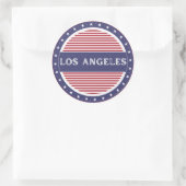Los Angeles City Pride Emblem – American Identity ラウンドシール (バッグ)