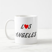 Los Angeles coeur rouge コーヒーマグカップ (左)