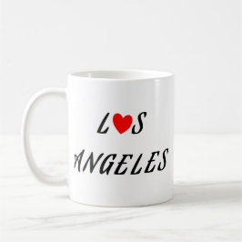 Los Angeles coeur rouge コーヒーマグカップ