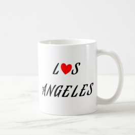 Los Angeles coeur rouge コーヒーマグカップ