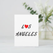 Los Angeles coeur rouge ポストカード (スタンド正面)