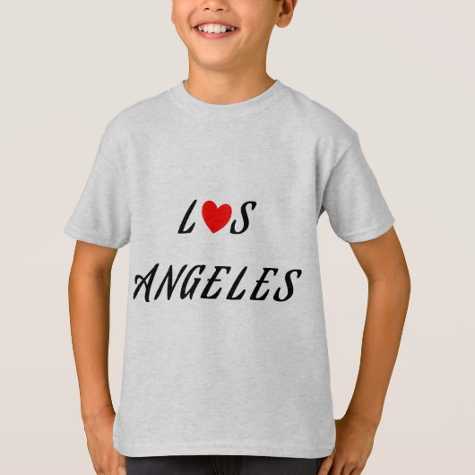 Los Angeles coeur rouge Tシャツ (正面)