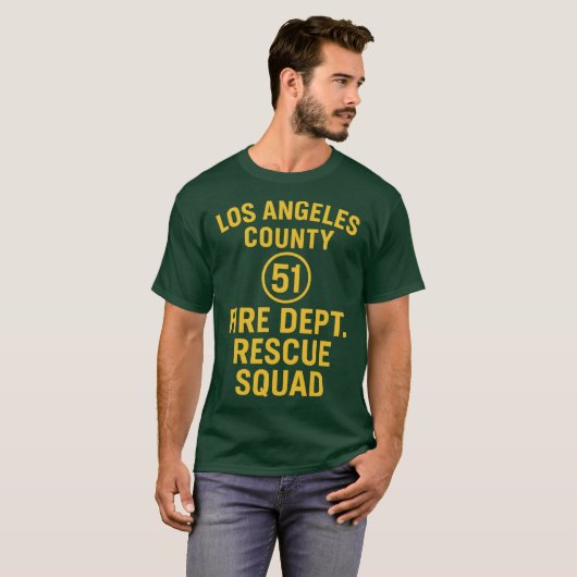 Los Angeles County Fire Dept 51 Tシャツ (正面フル)