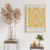 Los Angeles Flower Market Botanical ポスター