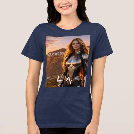 LOS ANGELES - LA トライブレンドＴシャツ (正面)