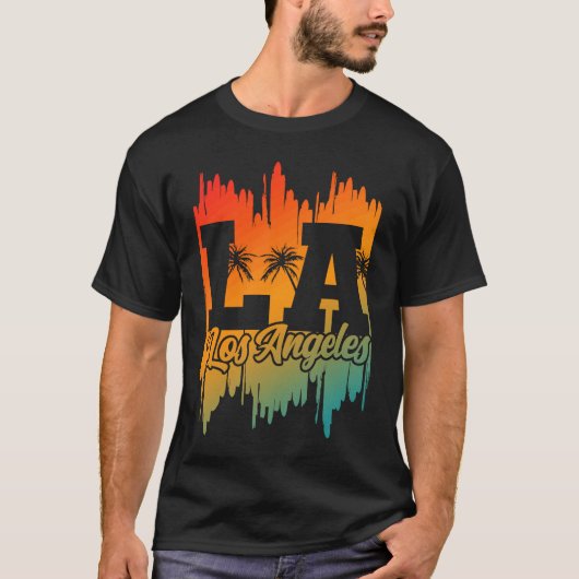 Los Angeles LA California   12 Tシャツ (正面)
