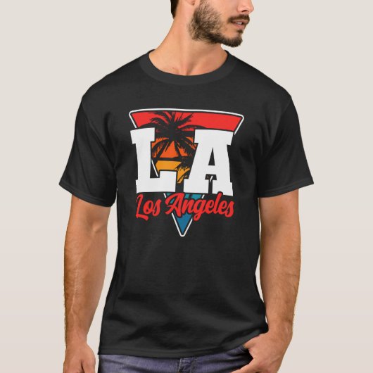 Los Angeles LA California  18 Tシャツ (正面)
