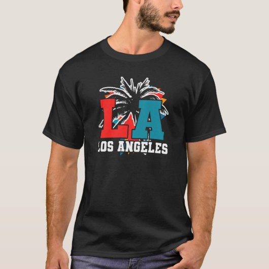 Los Angeles LA California  3 Tシャツ (正面)