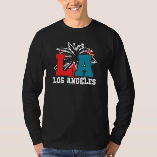 Los Angeles LA California 3 Tシャツ (正面)