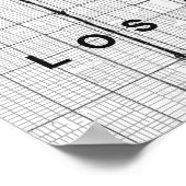 Los Angeles Minimalist Map (Black & White) ポスター (角)