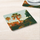 Los Angeles, Miracle Mile, West Hollywood スクエアペーパーコースター (アングル)