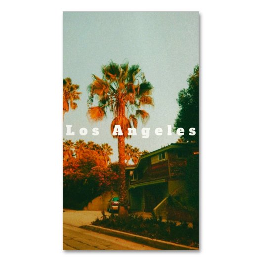 Los Angeles, Miracle Mile, West Hollywood マグネット名刺 (正面縦)