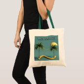 Los Angeles Palm Tree Sunset Tote Bag トートバッグ (正面(商品))