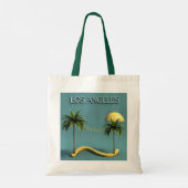 Los Angeles Palm Tree Sunset Tote Bag トートバッグ (裏面)