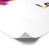 Los Angeles skyline in watercolor ポスター (角)