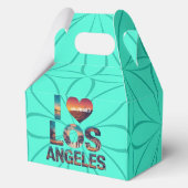 Los Angeles Skyline Sunset & Hollywood Typography  フェイバーボックス (裏面)