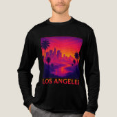 Los Angeles Sunset Skyline Graphic Tee トライブレンドＴシャツ (正面)