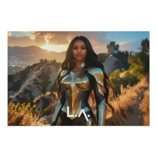 LOS ANGELES - SUPERHERO ポスター (正面)