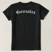 Los Angeles tee personalized with Last Name Tシャツ (デザイン裏面)