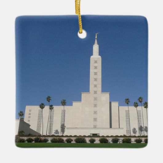 Los Angeles Temple Ceramic Ornament セラミックオーナメント (正面)