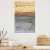 Los Bienaventurados （バージョン垂直） ポスター (キッチン)