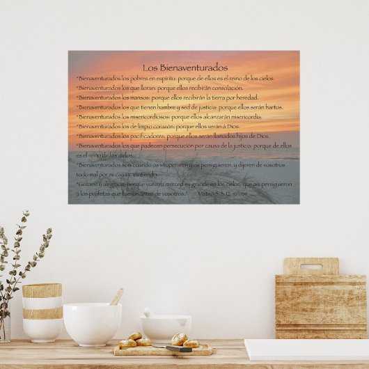 Los Bienaventurados (Version Horizontal) ポスター (キッチン)