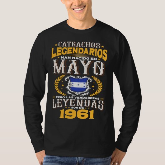 Los catrachos legendarios son de mayo 1961 Hondura Tシャツ (正面)