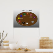 Los Colores（カラー） ポスター (キッチン)