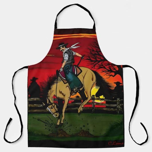 "Los Gauchos"サンドストーンコースター/"カウボーイズ" エプロン (正面)