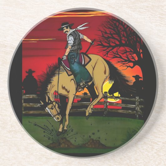 "Los Gauchos"サンドストーンコースター/"カウボーイズ" コースター (正面)