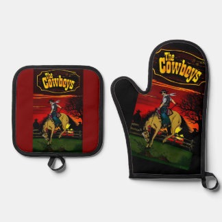 "Los Gauchos" Sandstone Coaster/"The Cowboys" 鍋つかみ&鍋敷きセット