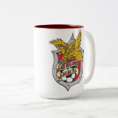 Los Halconesの気違いFCのマグ ツートーンマグカップ (正面右)