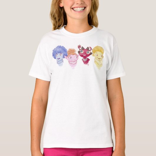 Los Lunnis – Fan art en acuarela Tシャツ (正面)