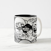 Los Memes ツートーンマグカップ (正面右)