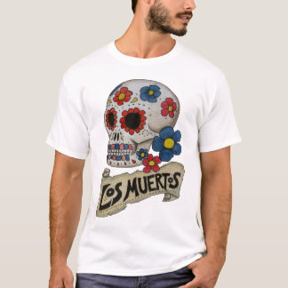 Los Muertosのスカルのワイシャツ Tシャツ