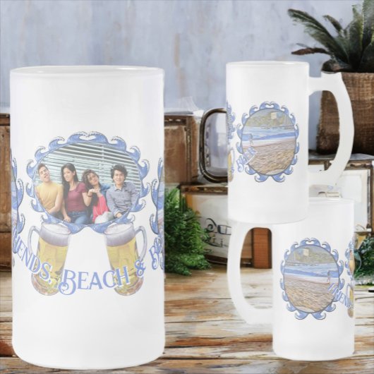 Los Muertos Friends, Beach & Beer 786 フロストグラスビールジョッキ