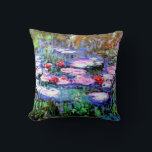 Los Nenufares（水百合）著、Claude Monet著 クッション<br><div class="desc">Los Nenufares、クロード・絵画モネの有名な作品</div>