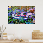 Los Nenufares by Monet Poster ポスター (キッチン)