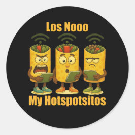 Los No My Hotspotsitos Italian Brainrot Burrito ラウンドシール