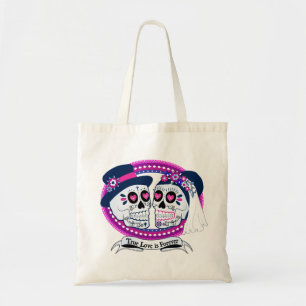 Los Noviosのトートバッグ海軍およびショッキングピンク トートバッグ