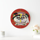 Los Noviosの(英国の)柱時計 ラージ壁時計 (ホーム)