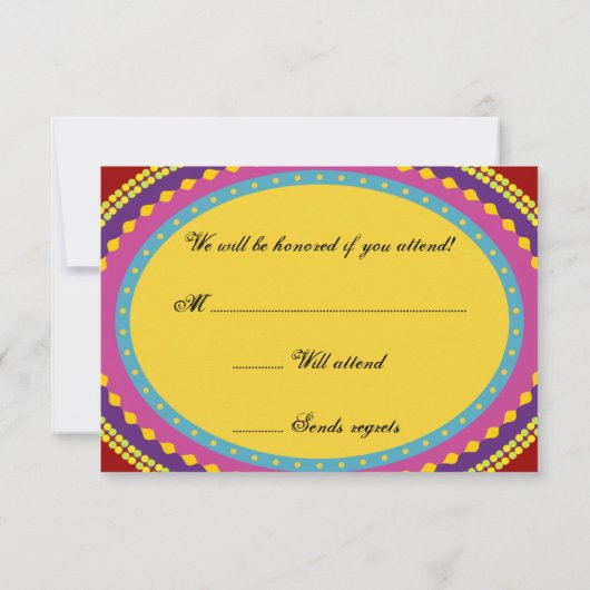 Los Novios RSVPカード (裏面)