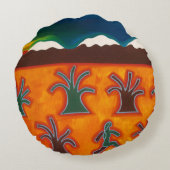 Los Olivos en el Invierno 2010年 ラウンドクッション (裏面)